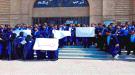 طلاب المعهد العالي للقضاء في العاصمة عدن ينفذون وقفة احتجاجية للمطالبة بالرواتب. ...