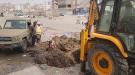 عقب  تعرضه لكسر مفاجى إصلاح أنبوب المياه المغذي لعدد من المناطق في مديرية المنصورة ...