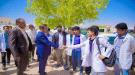 محافظ شبوة بن الوزير يتفقد سير الدراسة في معهد أمين ناشر للعلوم الصحية بمدينة عتق ...